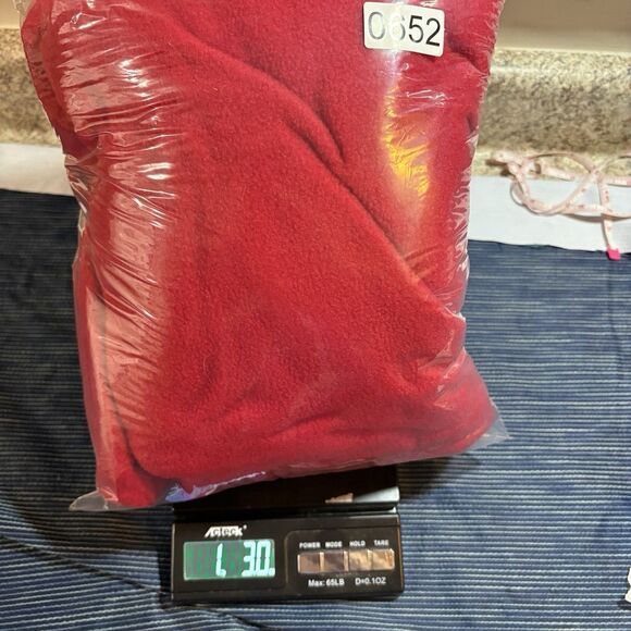 Kellysport Mens XL Fleece Jacket Red Full Zip Outdoor Warm Layer Casual Outerwea - Picture 6 of 6